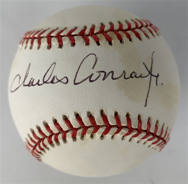 Apollo 12: Charles Conrad Signed OAL Baseball (Beckett/BAS Guaranteed)