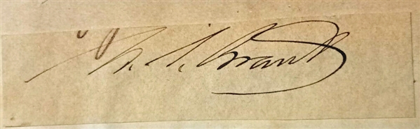 President U.S.Grant Near-Mint Signed 1.25" x 3" Cut (Beckett/BAS Guaranteed)