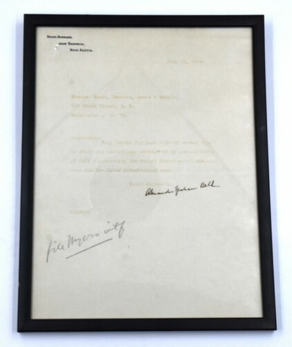Alexander Graham Bell Signed 1914 Typed Letter (Beckett/BAS Guaranteed)