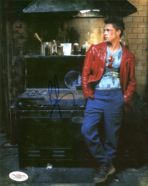 Brad Pitt Signed 8" x 10" Color "Fight Club" Photograph (JSA)