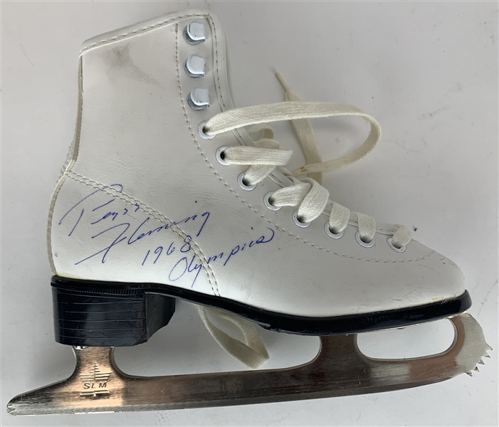 Peggy Fleming Signed Ice Skate w/ "1968 Olympics" Inscription (Beckett/BAS Guaranteed)