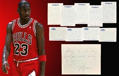 Michael Jordan Extraordinary 20-Page Handwritten Letter with Incredibly Insightful and Shocking Content! (Beckett/BAS & JSA LOAs)