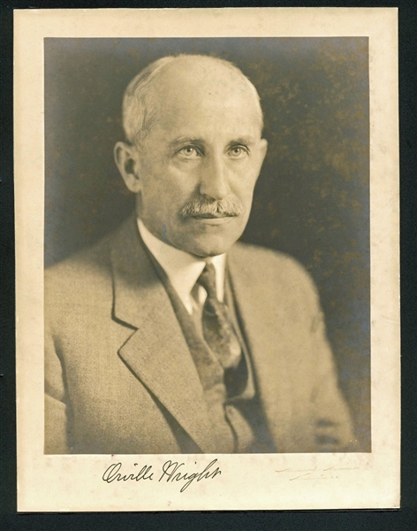 Orville Wright Rare Signed 7.25" x 9.25" Portrait Photograph (BAS/Beckett)