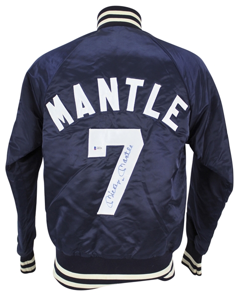 Mickey Mantle Signed Starter New York Yankees Warm-Up Jacket (Beckett/BAS)