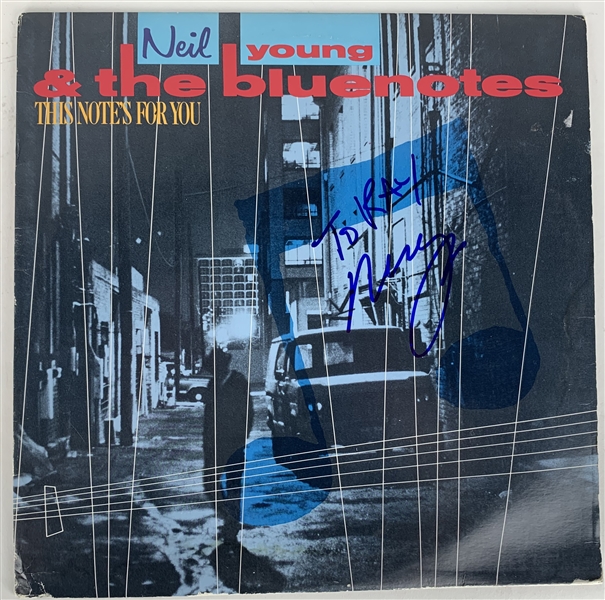 Neil Young Signed "This Notes For You" Album (Beckett/BAS)