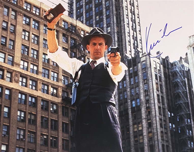Kevin Costner In-Person Signed 16" x 20" Color Photo from "The Untouchables" (Beckett/BAS Guaranteed)