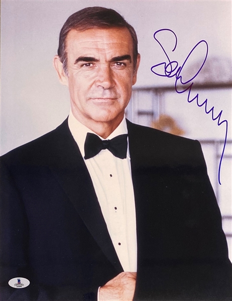 Sean Connery In-Person Signed 11" x 14" as James Bond! (Beckett/BAS LOA)
