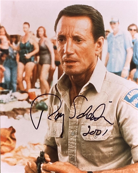 Roy Scheider Rare In-Person Signed 8" x 10" Color Photo from "Jaws" (Beckett/BAS Guaranteed)