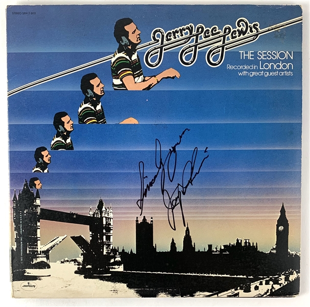 Jerry Lee Lewis In-Person Signed "The Session...Recorded in London" Record Album (Epperson/REAL Guaranteed)