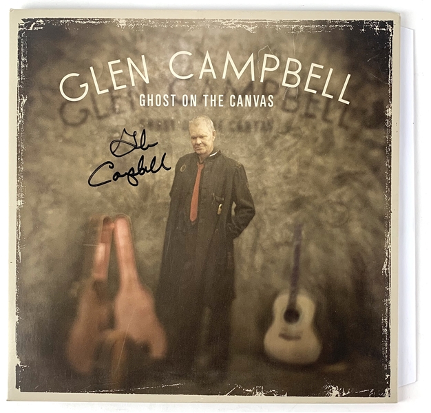 Glen Campbell RARE Signed "Ghost on the Canvas" Record Album (Beckett/BAS Guaranteed)