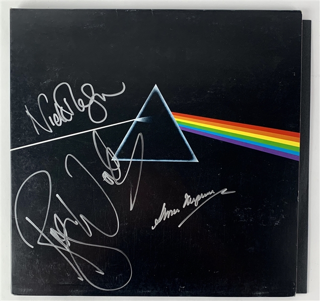 Pink Floyd In-Person Signed "Dark Side of the Moon" Record Album with Waters, Mason & Thorgerson (Beckett/BAS Guaranteed)