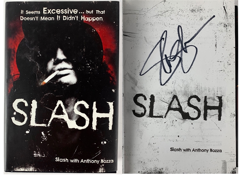 Guns N Roses: Slash Signed Self-Titled First Edition Autobiography (Beckett/BAS Guaranteed)