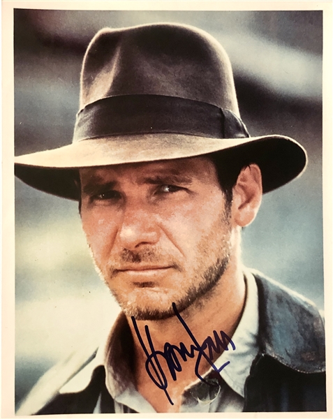 Harrison Ford In-Person Signed 8" x 10" Color Photo as "Indiana Jones" (John Brennan Collection)(Beckett/BAS Guaranteed)
