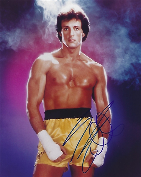 Sylvester Stallone In-Person Signed 8" x 10" Color Photo from "Rocky III" (JSA LOA)