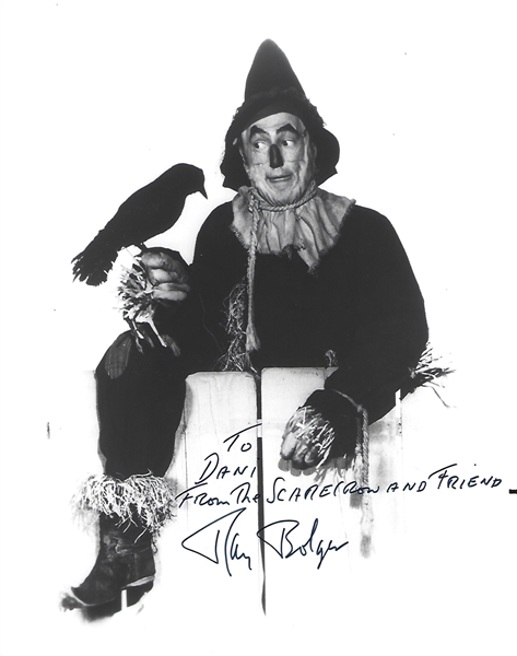 The Wizard of Oz: Ray Bolger Signed 8" x 10" B&W Photo with Desirable "Scarecrow" Inscription (Beckett/BAS Guaranteed)