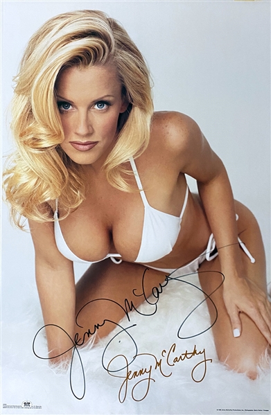 Jenny McCarthy Sexy In-Person Signed 23" x 35" Color Poster with Early Autograph (#1)(Beckett/BAS Guaranteed)