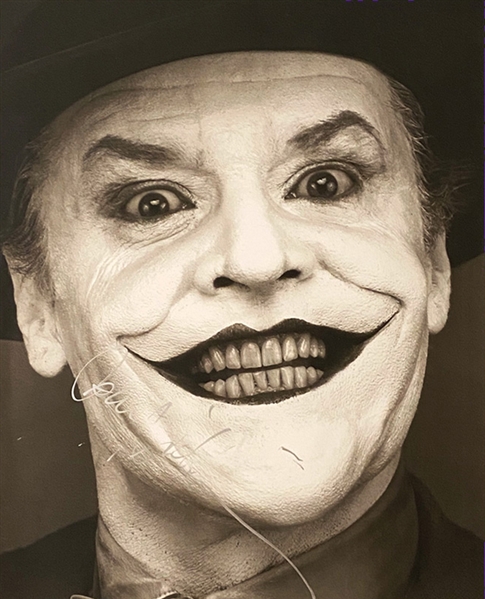 Jack Nicholson "The Joker" Signed 11"x 14 Herb Ritts Photo (Beckett/BAS)