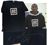 Kobe Bryant Production Used & Signed T-Shirt for 2008 Darfur Awareness Campaign w/Excellent Provenance! (Charity LOA)(Beckett/BAS Guaranteed)