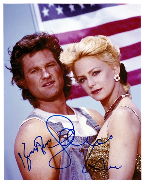 Overboard: Kurt Russell & Goldie Hawn In-Person Signed 8" x 10" Color Photo (Beckett/BAS Guaranteed)