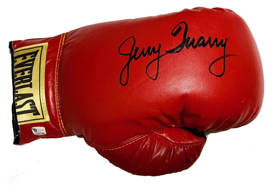 Jerry Quarry Rare In-Person Signed Everlast Leather Boxing Glove (Beckett/BAS Guaranteed)