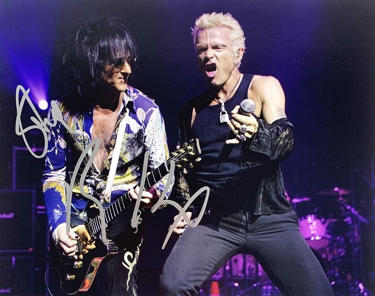 Billy Idol & Steve Stevens In-Person Signed 8" x 10" Color Photo (Beckett/BAS Guaranteed)