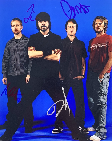 Foo Fighters In-Person Group Signed 8" x 10" Color Photo (Beckett/BAS Guaranteed)