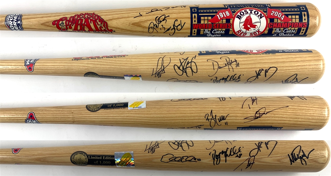 2004 Boston Red Sox (WS Champs) Team Signed Cooperstown Bat Co Commemorative Bat w/Ortiz, Schilling, etc. (Beckett/BAS Guaranteed)