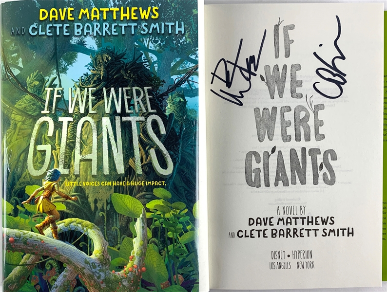 Dave Matthews Signed Hardcover First Edition Book: "If We Were Giants" (Beckett/BAS Guaranteed)