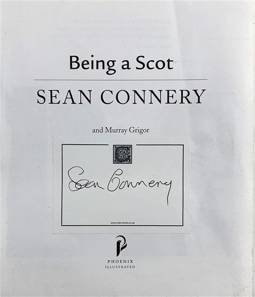 Sean Connery Signed Bookplate (Beckett/BAS Guaranteed)
