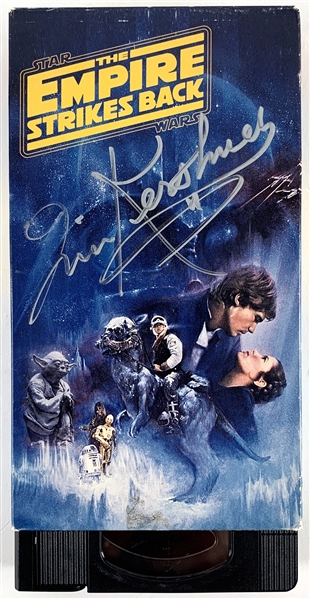 Irvin Kershner Signed VHS Cassette Cover for "The Empire Strikes Back" (Steve Grad Collection)(Beckett/BAS Guaranteed)