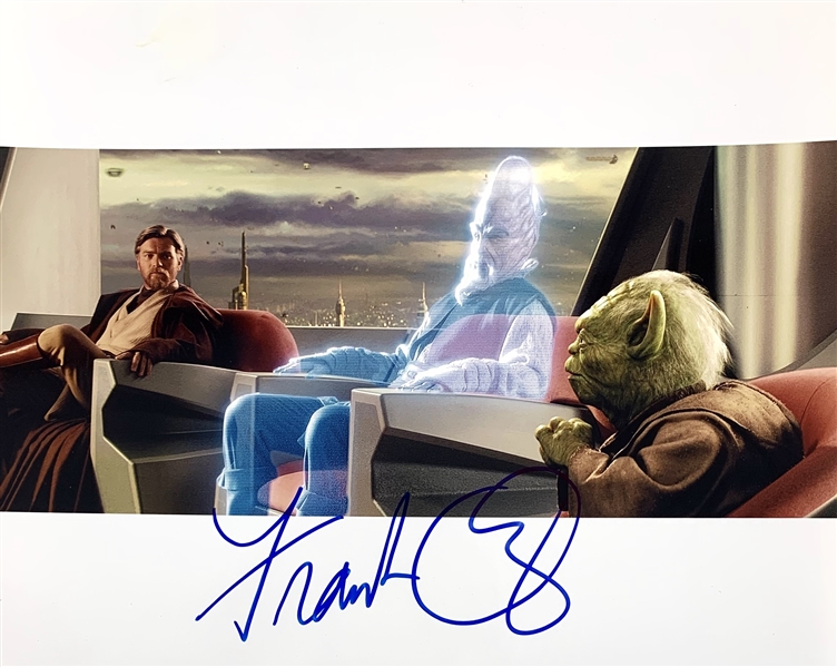 Frank Oz Rare In-Person Signed 8" x 10" Color Photo from "Attack of the Clones" (Steve Grad Collection)(Beckett/BAS Guaranteed)