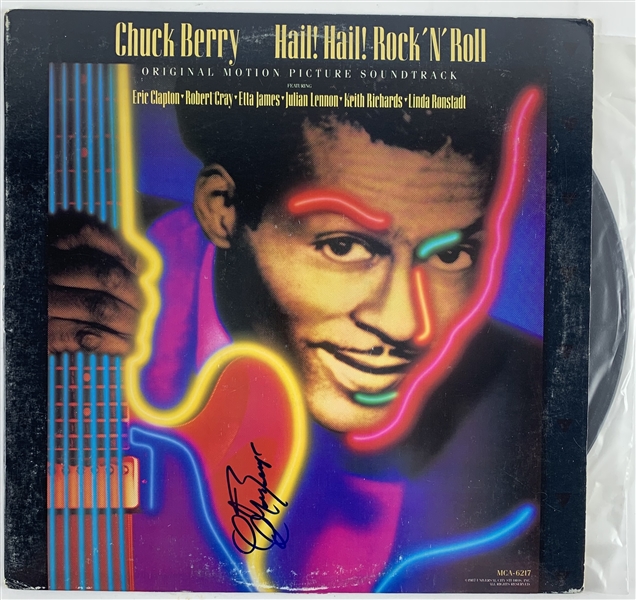 Chuck Berry In-Person Signed Record Album from "Hail" Rock N Roll" (Beckett/BAS Guaranteed)