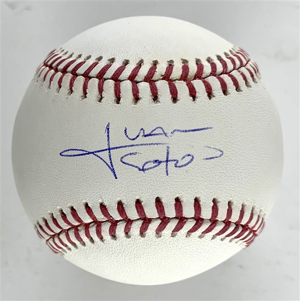 Juan Soto Single Signed OML Baseball (PSA/DNA)