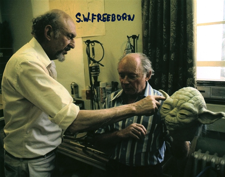 Stuart Freeborn Signed 8" x 10" Yoda Photograph (Beckett/BAS Guaranteed)
