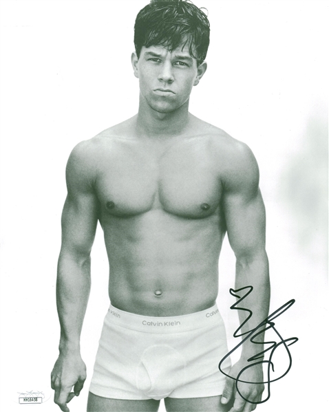 Mark Wahlberg Signed 8" x 10" Photograph from Famed Calvin Klein Photo Shoot! (JSA)