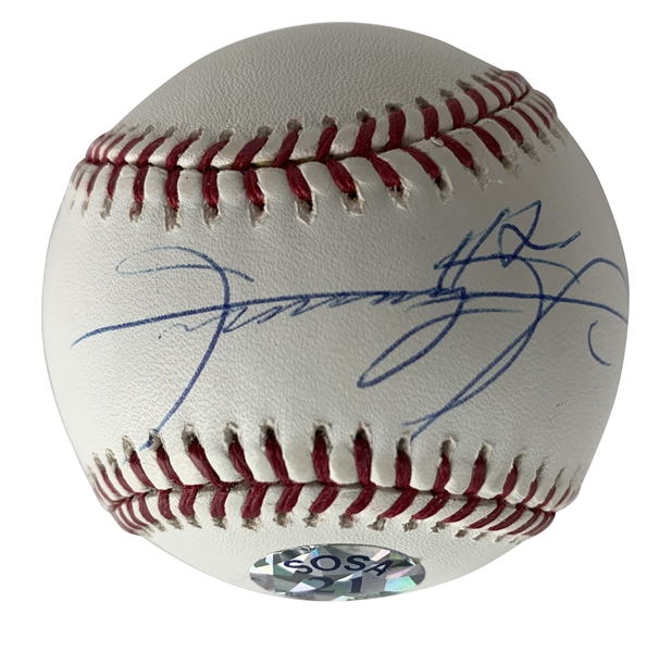 Sammy Sosa Signed OML Baseball (Beckett/BAS Guaranteed)