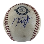 Kris Bryant Signed & Game Used OML Baseball :: Used 8-9-2016 LAA vs CHC :: Bryant Hits 28th HR of 2016 (PSA/DNA & MLB Authentication)