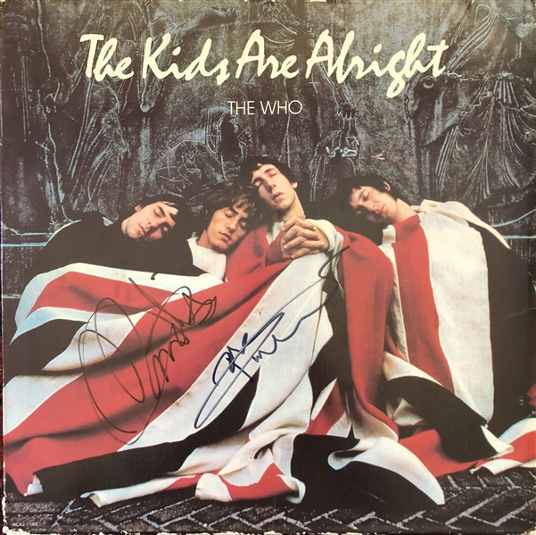 The Who: Peter Townshend & Roger Daltrey In-Person Signed "The Kids Are Alright" Record Album (Beckett/BAS Guaranteed)