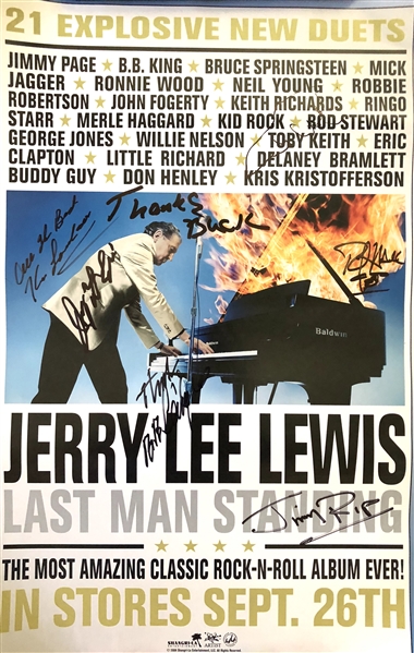 Jerry Lee Lewis In-Person Signed 11" x 17" Promotional Poster (Beckett/BAS Guaranteed)