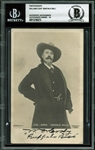 William F. "Buffalo Bill" Cody Signed 3.5" x 5.5" Postcard Photo (BAS/Beckett Graded GEM MINT 10)