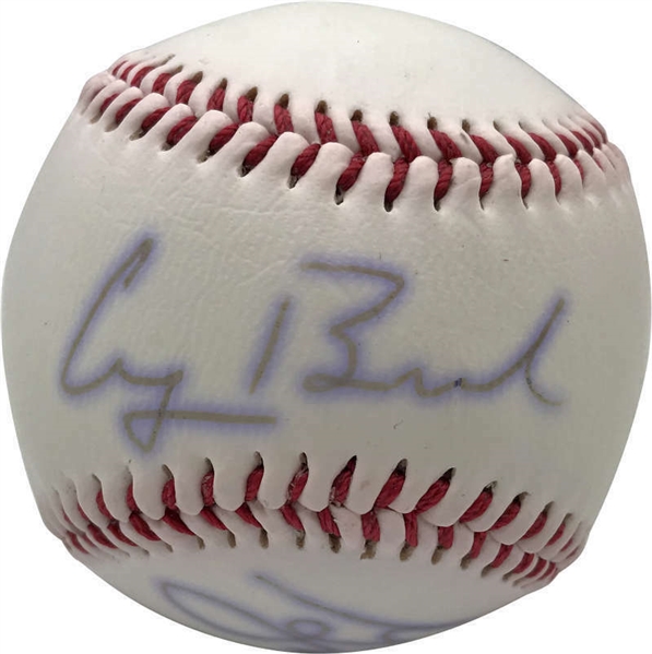 George H.W. Bush & George W. Bush Dual-Signed Baseball (Beckett BAS)