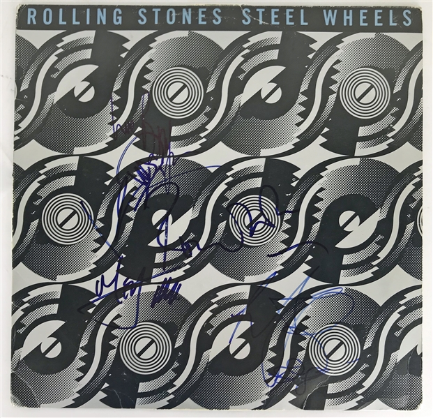 The Rolling Stones Group Signed "Steel Wheels" Album w/ All Five Members! (JSA)