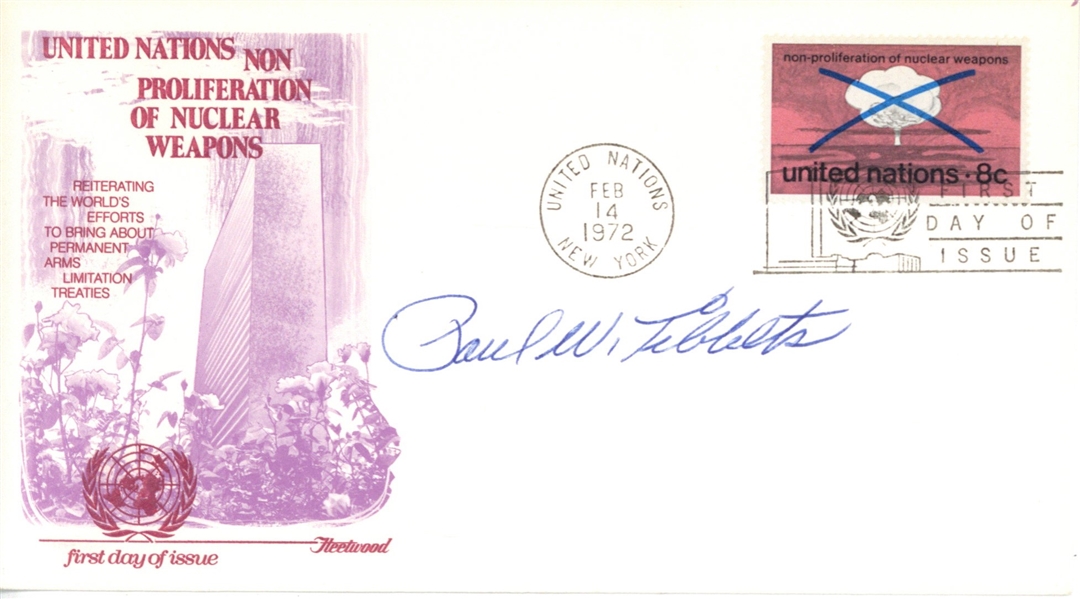 Paul Tibbets Signed Anti-Nuclear Weapons FDC (PSA/DNA)