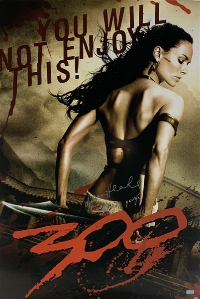 Lena Headey Signed "300" 27" x 40" Movie Poster (Celebrity Authentics & Beckett/BAS Guaranteed)