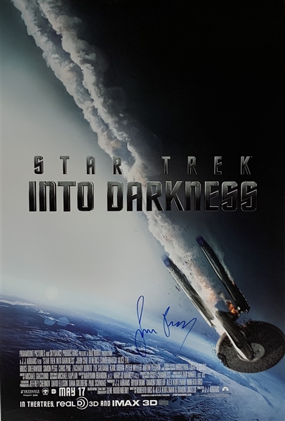 Simon Pegg Signed "Star Trek: Into the Darkness" 27" x 40" Movie Poster (Celebrity Authentics & Beckett/BAS Guaranteed)