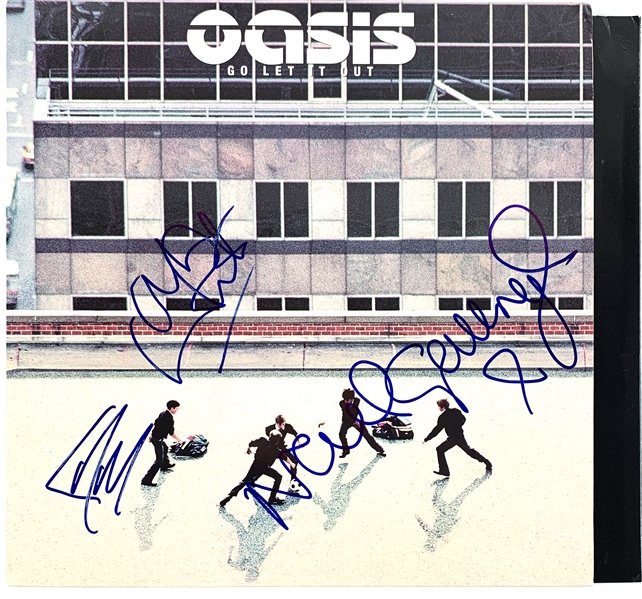 Oasis Group Signed "Go Let It Out" Record Album 12-Inch Single (Beckett/BAS Guaranteed)