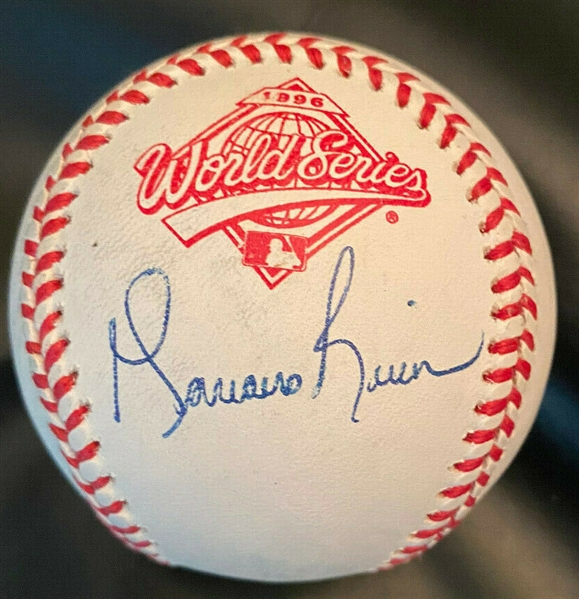Mariano Rivera Vintage Signed 1996 World Series Baseball (Beckett/BAS Guaranteed)