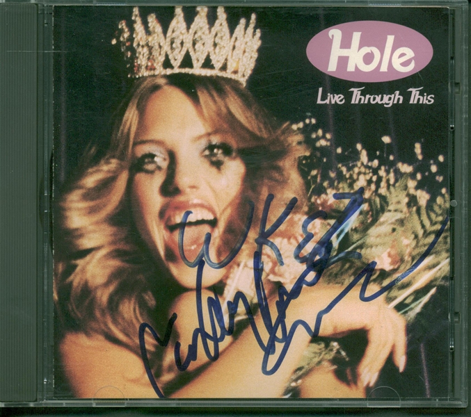 Courtney Love Signed "Live Through This" CD Cover (Beckett/BAS Guaranteed)