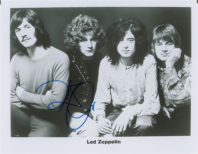 Robert Plant Near-Mint Signed 8" x 10" Promotional Led Zeppelin Photograph (Beckett/BAS Guaranteed)