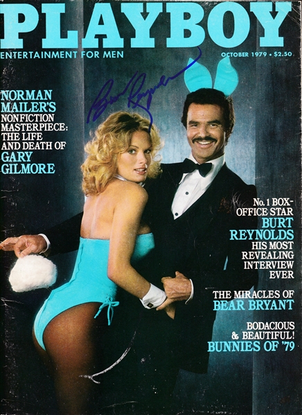 Burt Reynolds In-Person Signed October 1979 Playboy Magazine (Beckett/BAS Guaranteed)